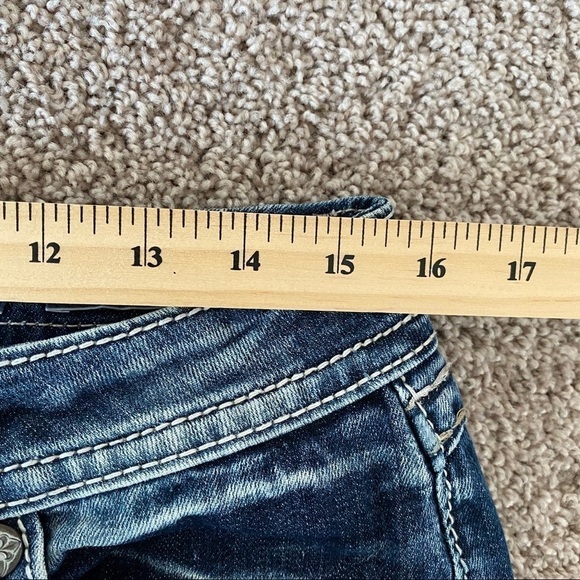 MISS Me Signature Skinny Jeans Womens Sz 30 Embellished Bling - Picture 9 of 11